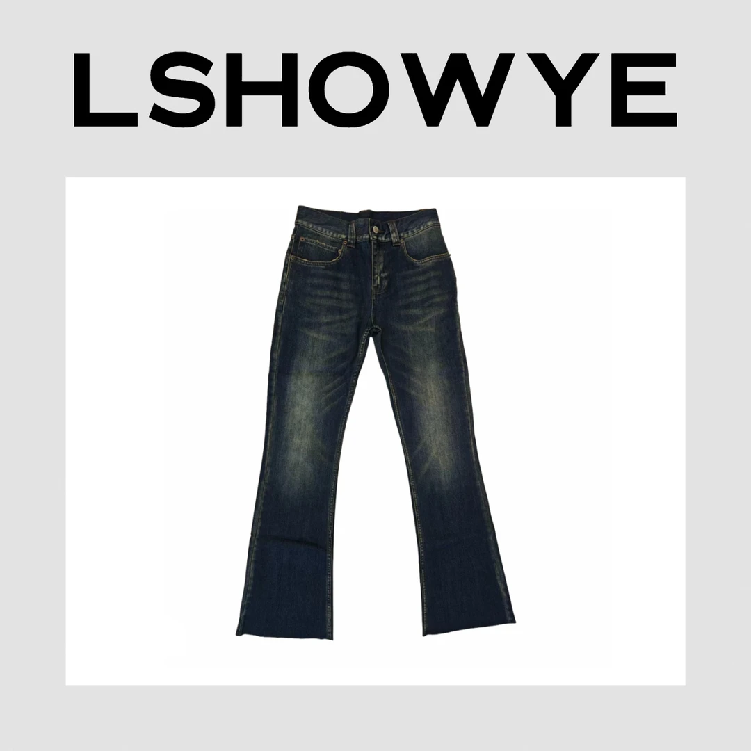 LSHOWYE｜洗水喇叭牛仔裤 609008