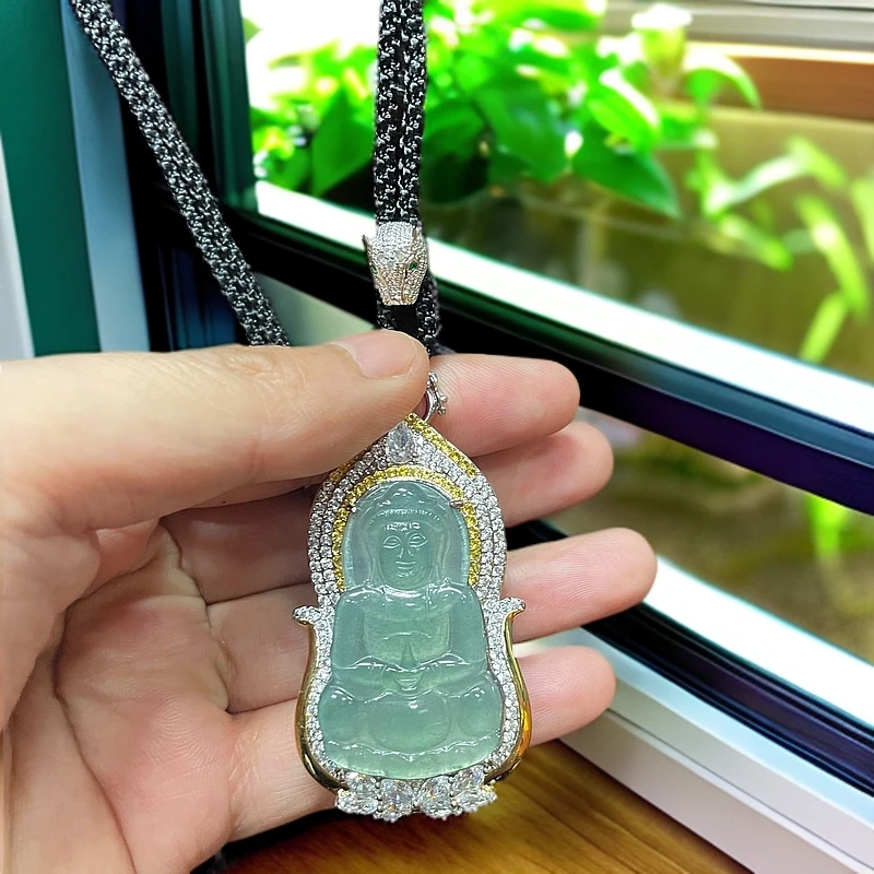 【弘利宠粉】【假一赔四】翡翠/观音/白色/挂件多样性发其一