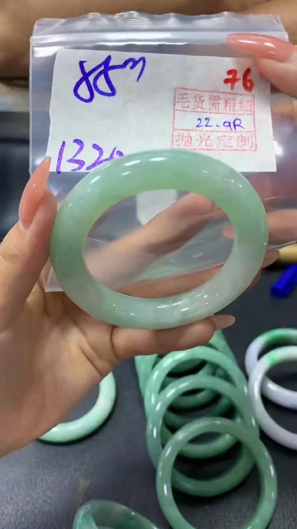 未镶嵌定制翡翠76毛货需精细抛光定制+多样性发1+1320