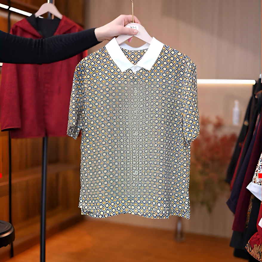 3-2315-4新款舒适时尚休闲小衫（绿色）