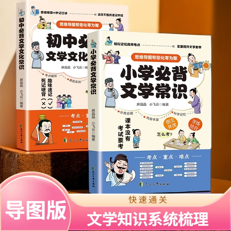 小学生/初中必背文学文学常识 中国文学基础知识小学初中专项训练