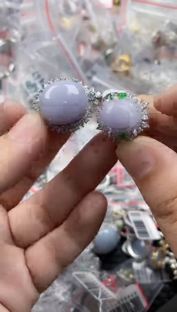 银S925镶嵌戒指翡翠77777   10