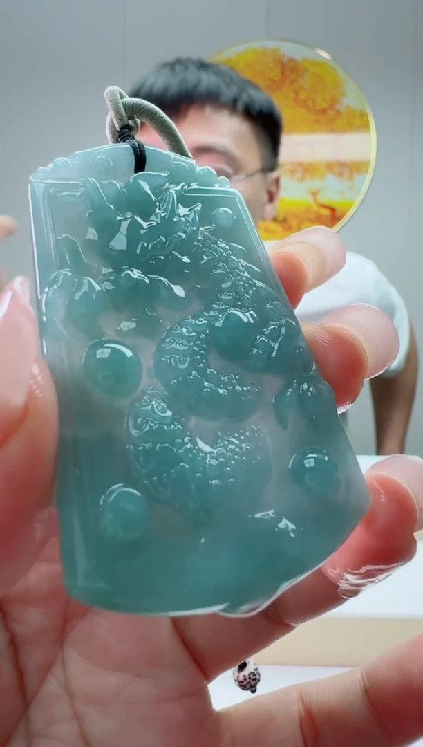 翡翠未镶嵌颈饰龙行天下多样性随机发其一