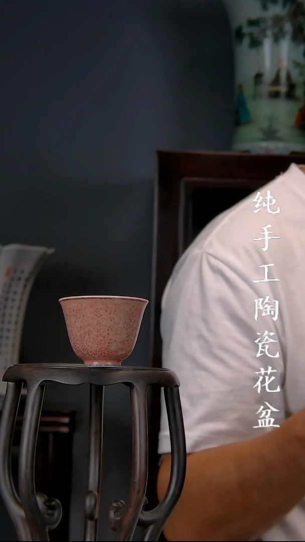 景德镇手工陶瓷花盆