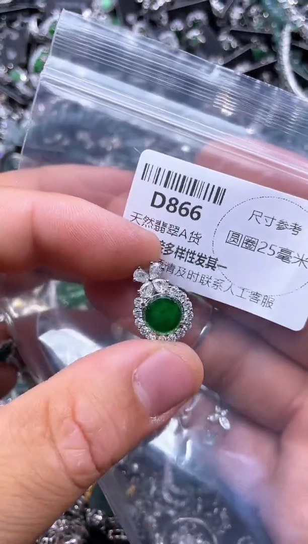 【闪购商品】翡翠颈饰未镶嵌D866吊坠