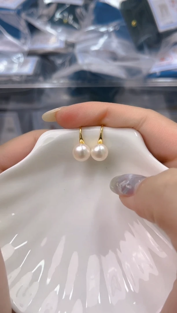 未镶嵌淡水珍珠耳饰ed1346