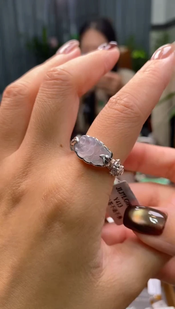 颈饰银S925镶嵌翡翠净货15354