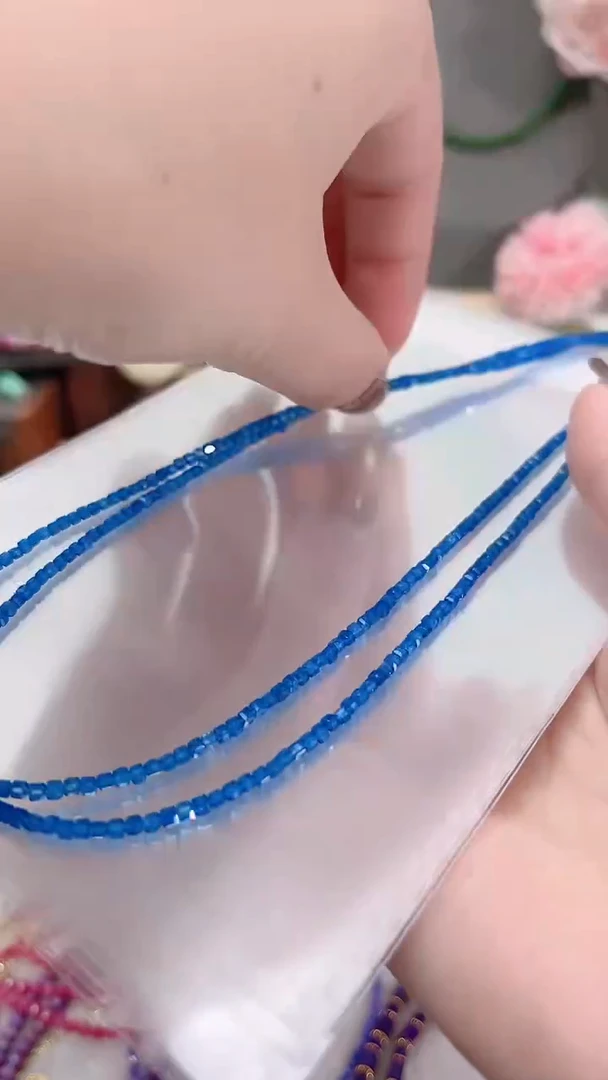 颈饰蓝宝石银S925镶嵌蓝方99