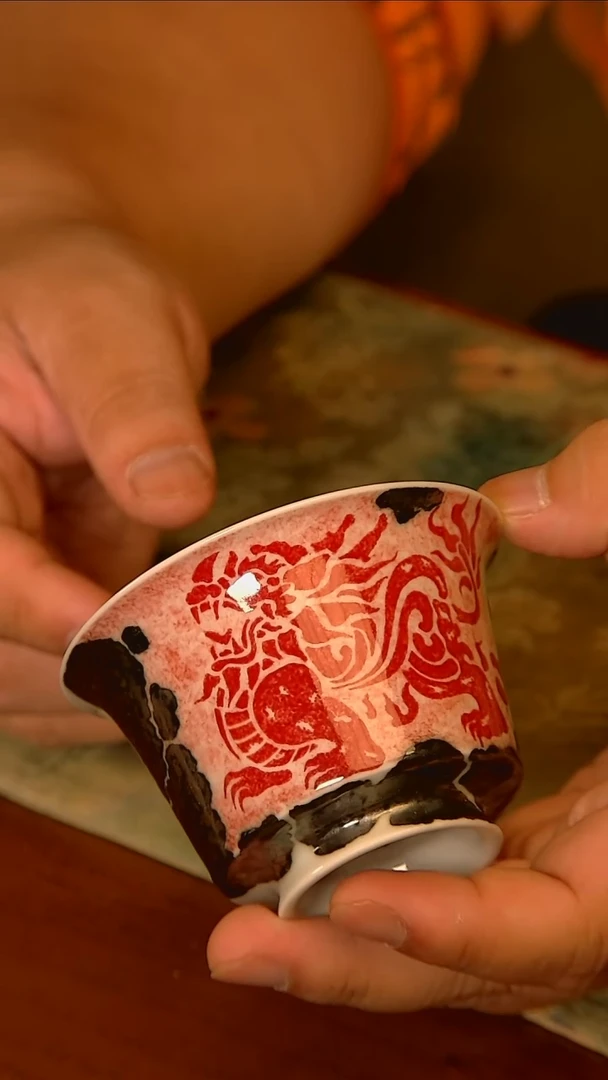 杯手工手绘杯杯很美丽