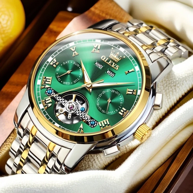 新款正品名表水鬼手表男士防水夜光男表全自动多功能机械手表男表