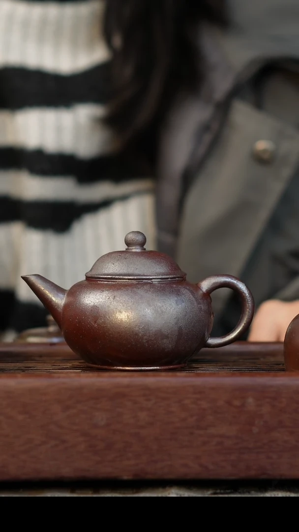 茶壶紫砂无**客柴烧紫砂天青水平