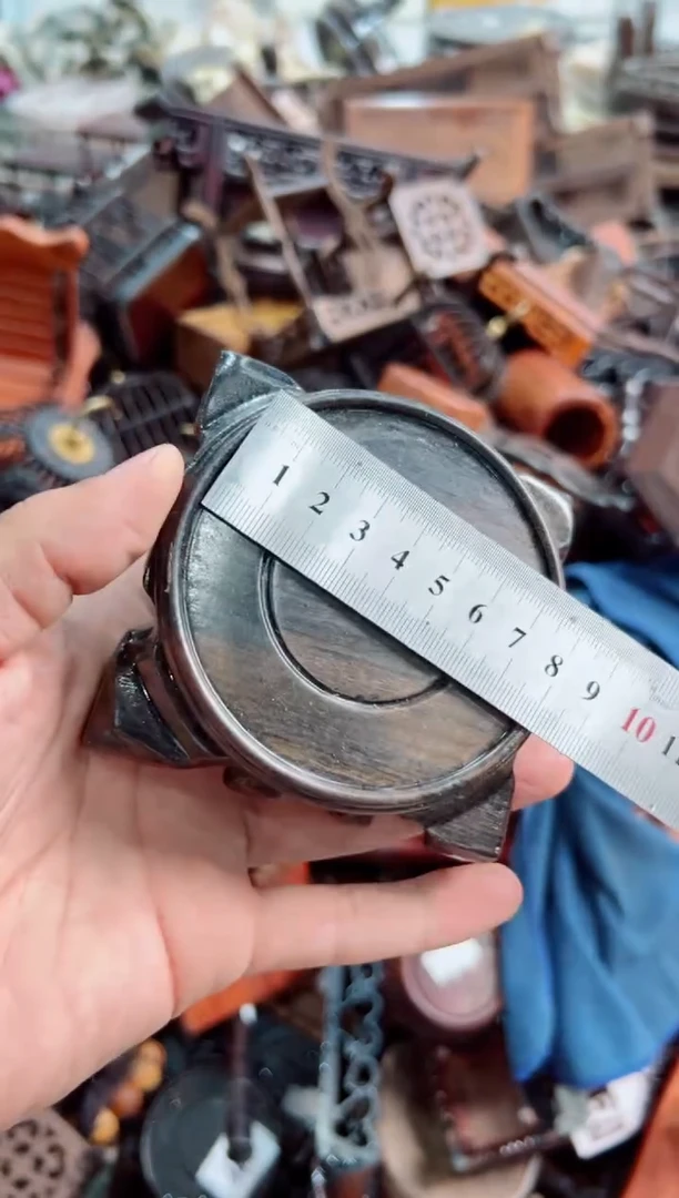 木天圆地方底座花架摆件处理