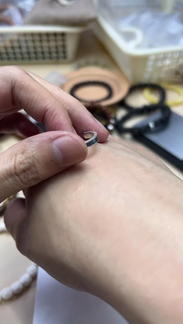 【闪购商品】白玉菩提手串022606 白玉菩提箴言戒