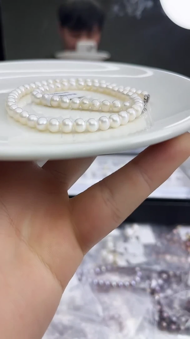 未镶嵌项链淡水珍珠白色系小米项链