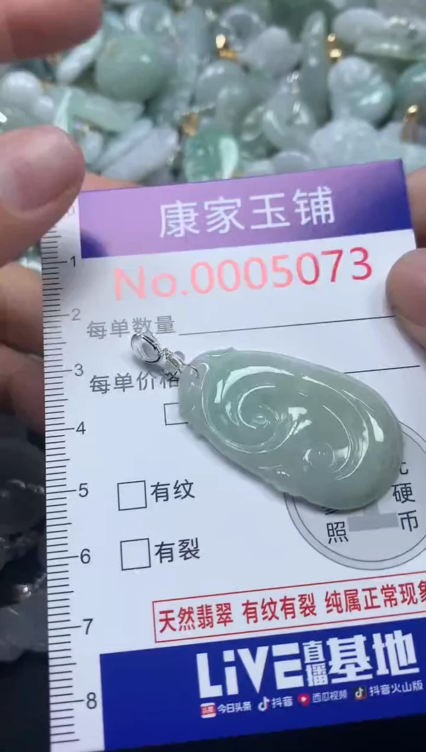 吊坠(不含链)未镶嵌翡翠5073