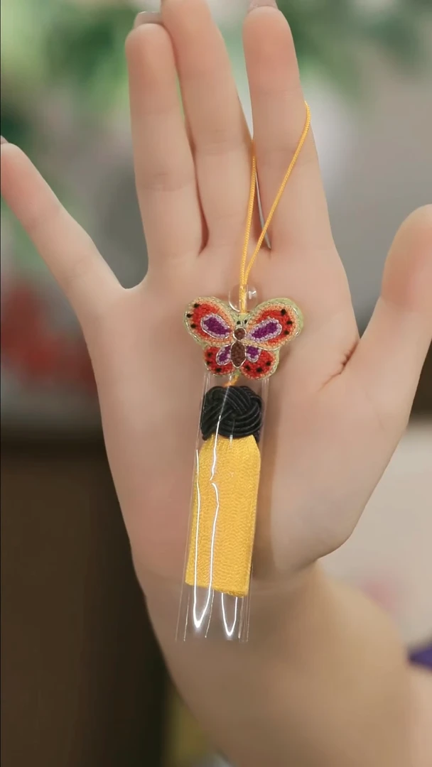 刺绣湘传礼小流苏挂件