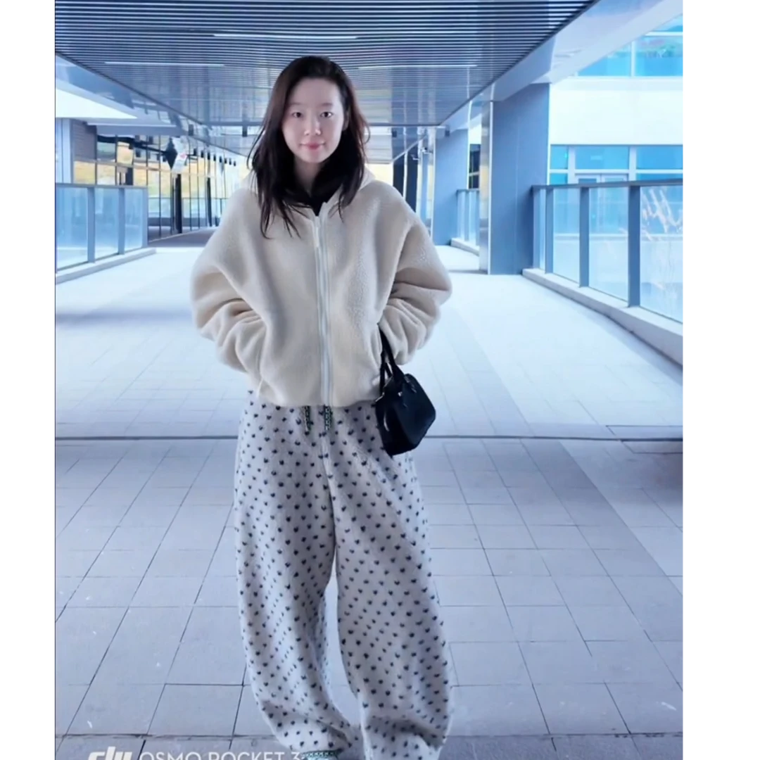 流行一整套2025秋冬新款时尚慵懒风洋气宽松休闲外套裤子两件套