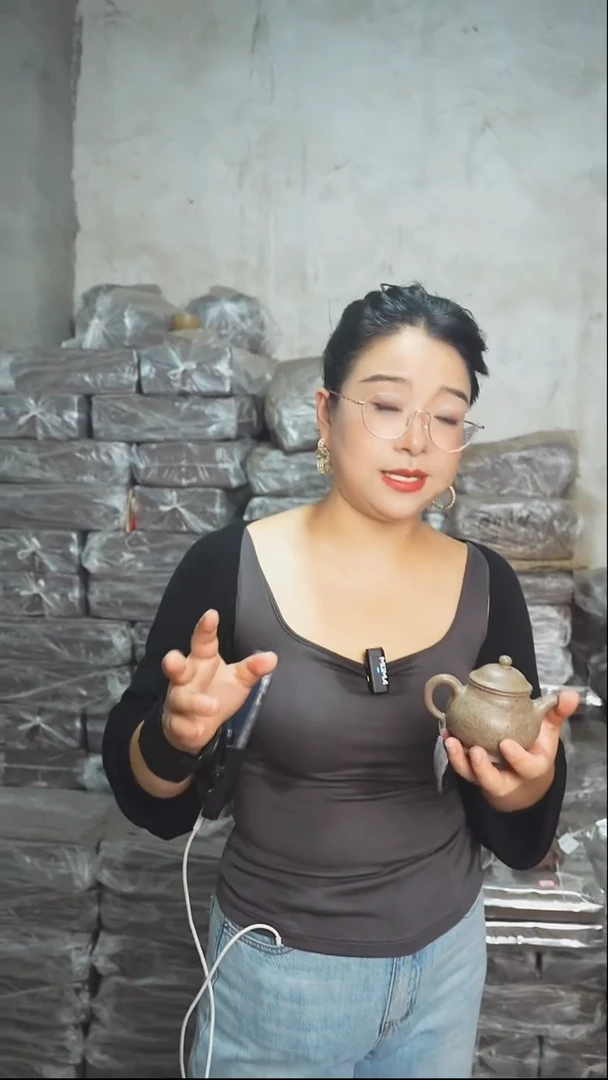 茶壶紫砂手磨青降坡潘壶