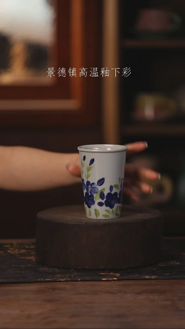 陶瓷景德镇高温釉下手绘陶瓷489