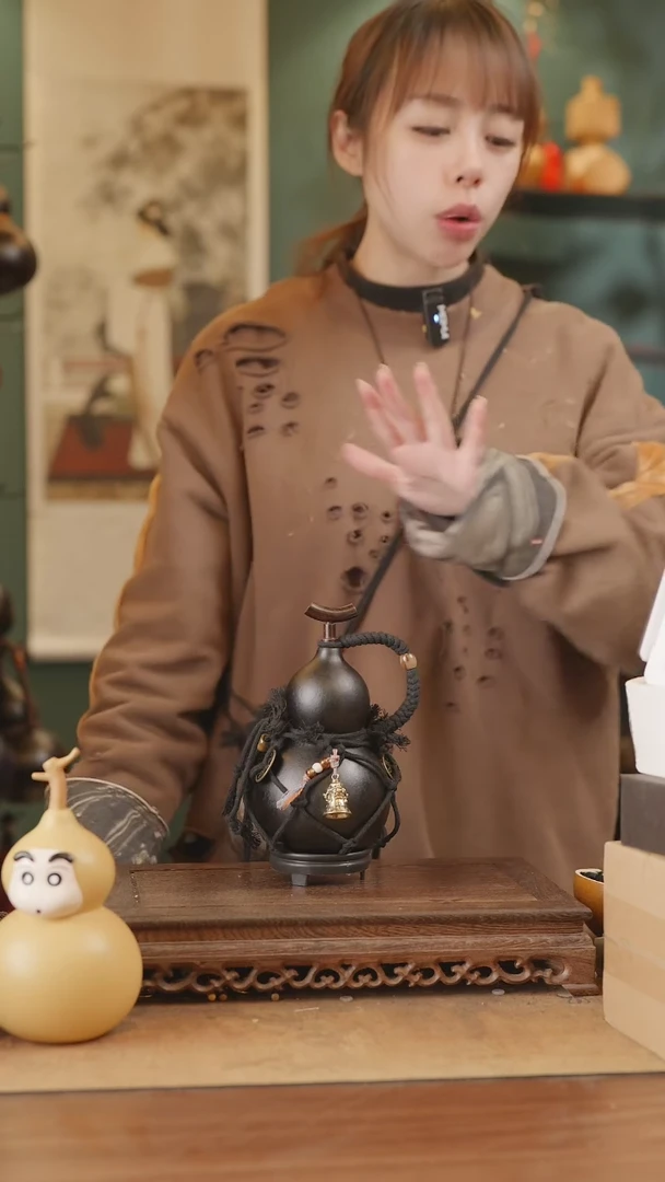 【闪购商品】217号精品天然大漆工艺防渗内胆酒葫芦~