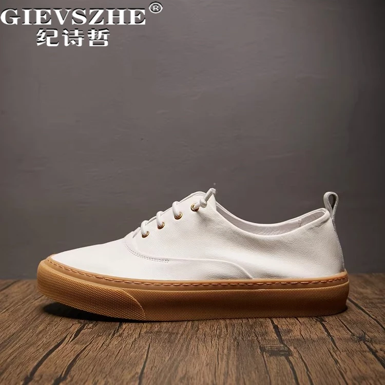 纪诗哲男鞋轻便复古透气运动鞋子男款简约时尚休闲鞋潮流百搭板鞋