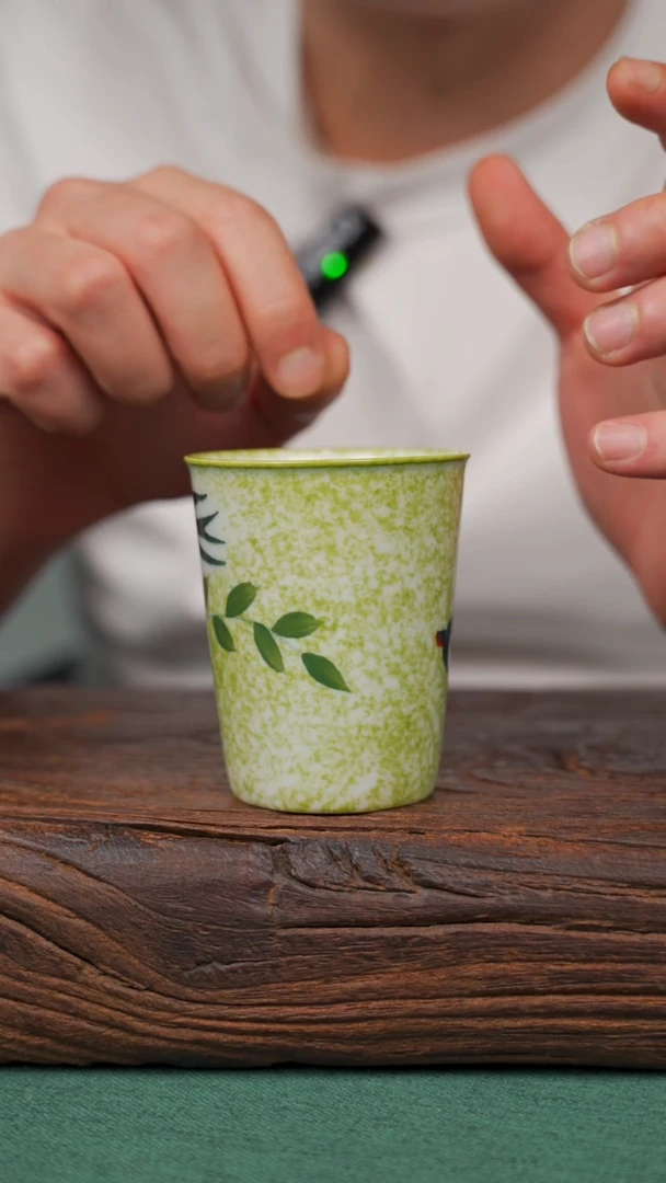 瓷片24寻一缕瓷香杯釉下手工手绘瓷器