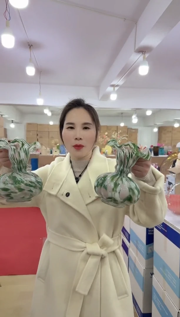 【闪购商品】无铅玻璃美全花器-e-早15