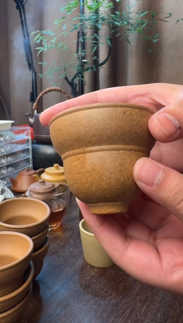 茶壶紫砂矿标级葫芦主人杯-宝山降坡泥-30目-容量：75CC