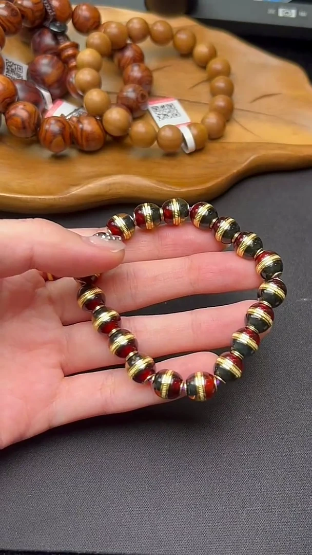 【闪购商品】琥珀手串银S925镶嵌HBML000049