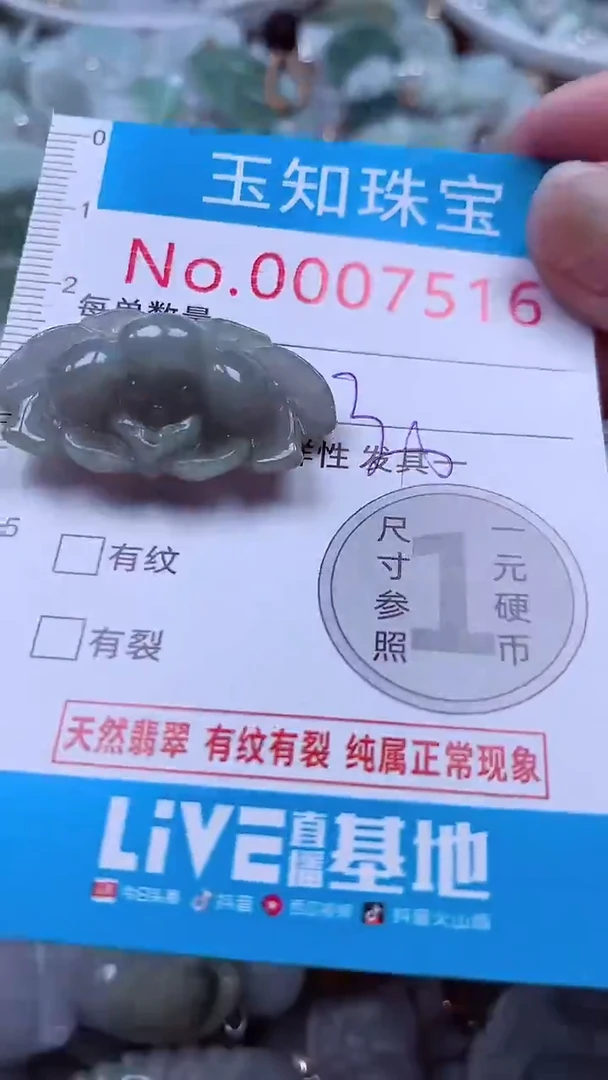 吊坠(不含链)未镶嵌翡翠7516