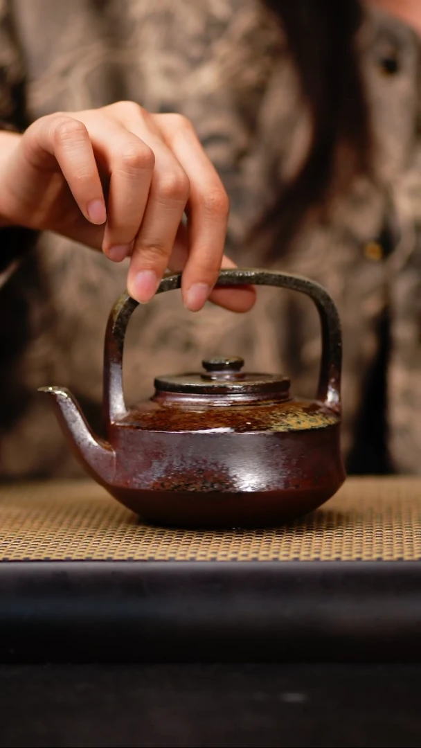 32小鱼柴烧提壁提梁壶