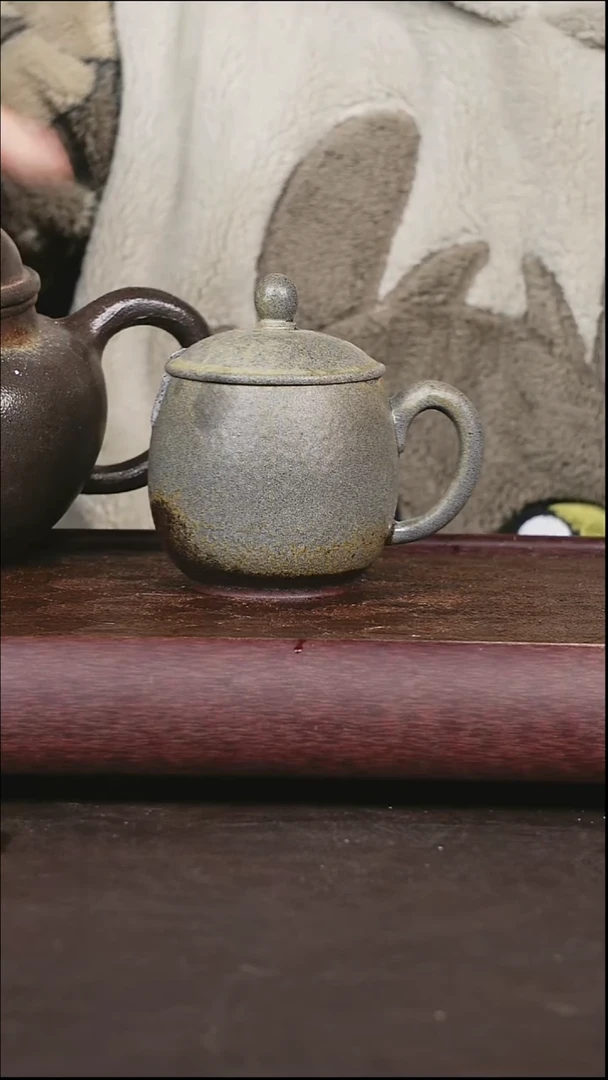 茶壶紫砂柴烧 盖杯