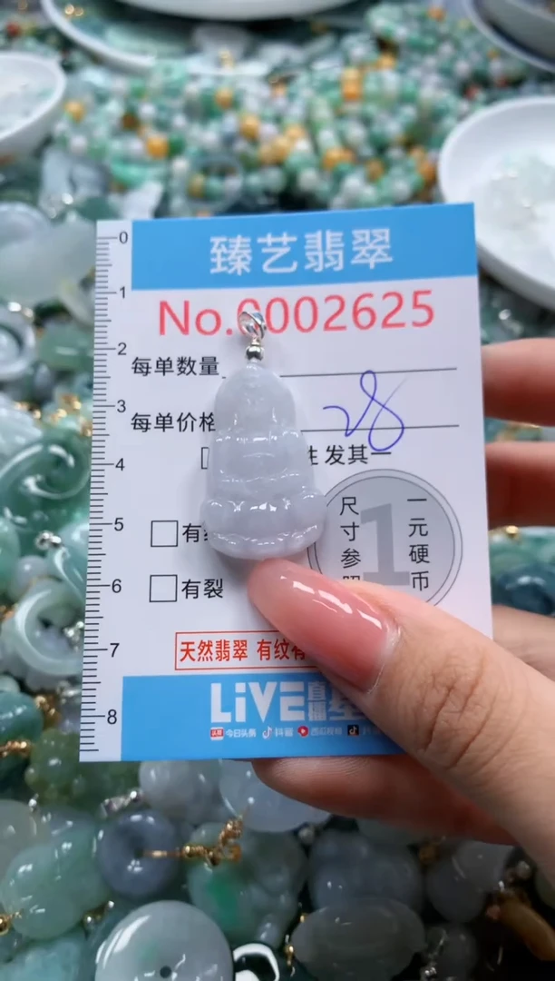 翡翠未镶嵌颈饰2625