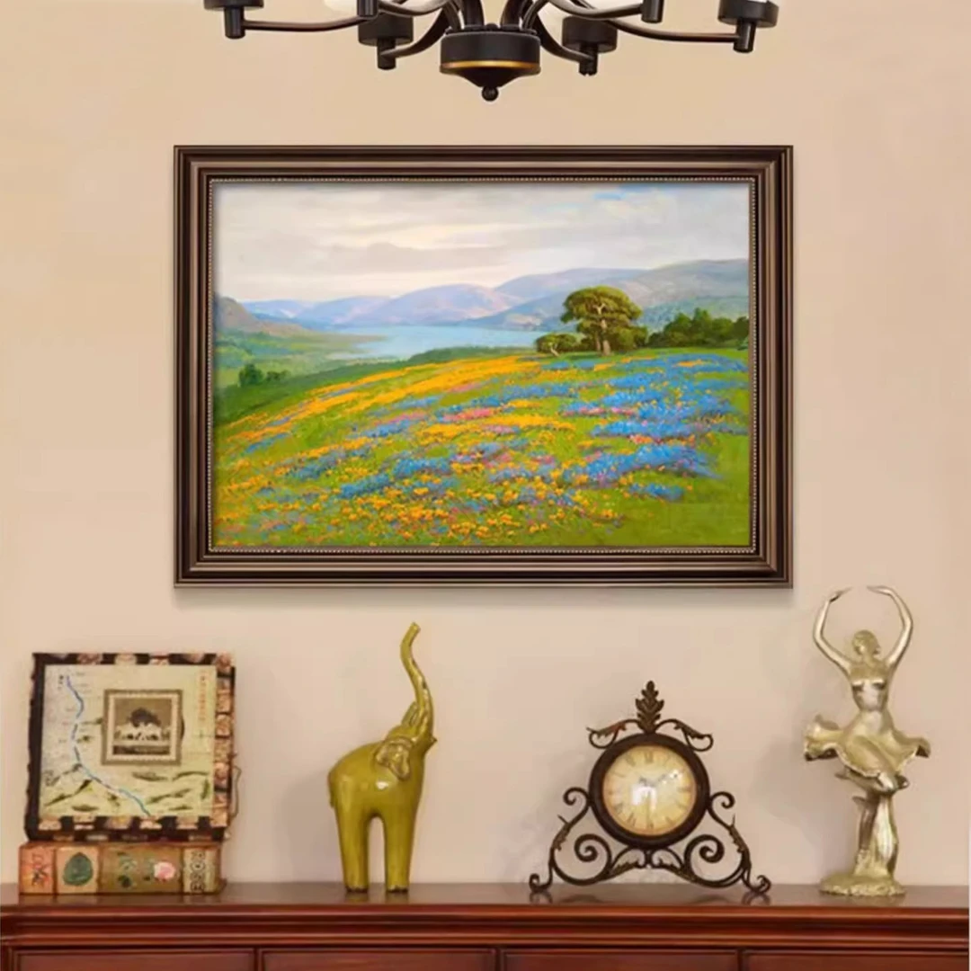 威廉杰克逊《加利福尼亚的春天》欧式风景挂画背景墙装饰画世界名画