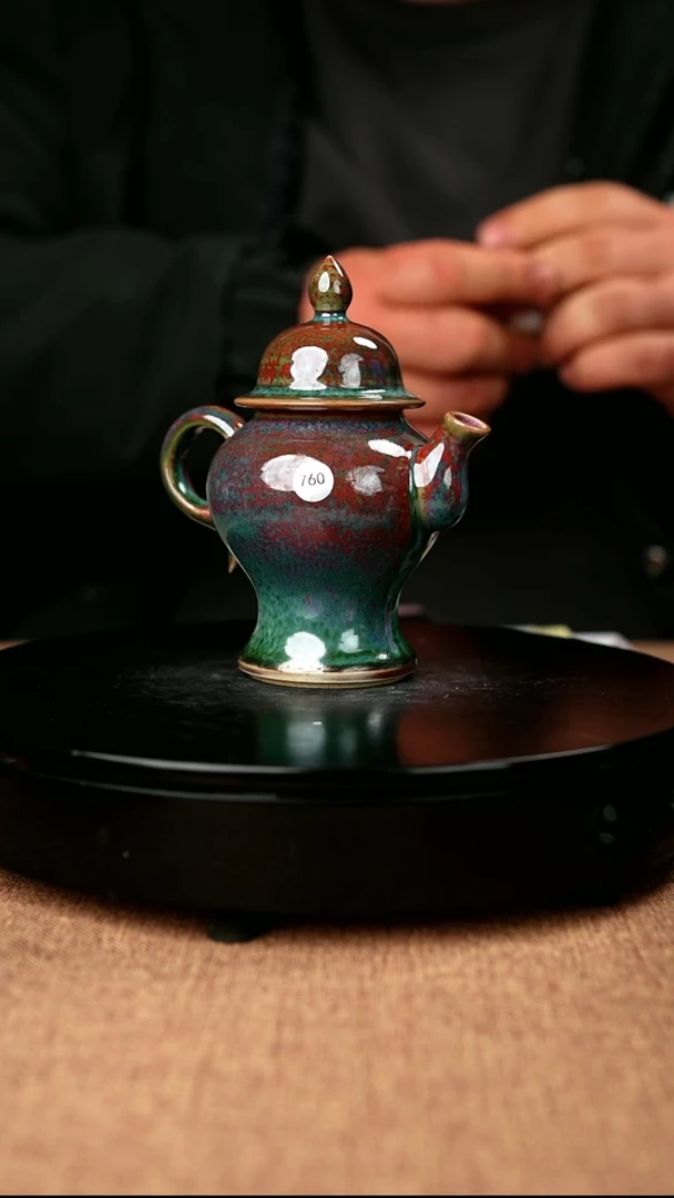 【闪购商品】760#盼龙窑一级品原矿钧瓷炉钧釉将军壶