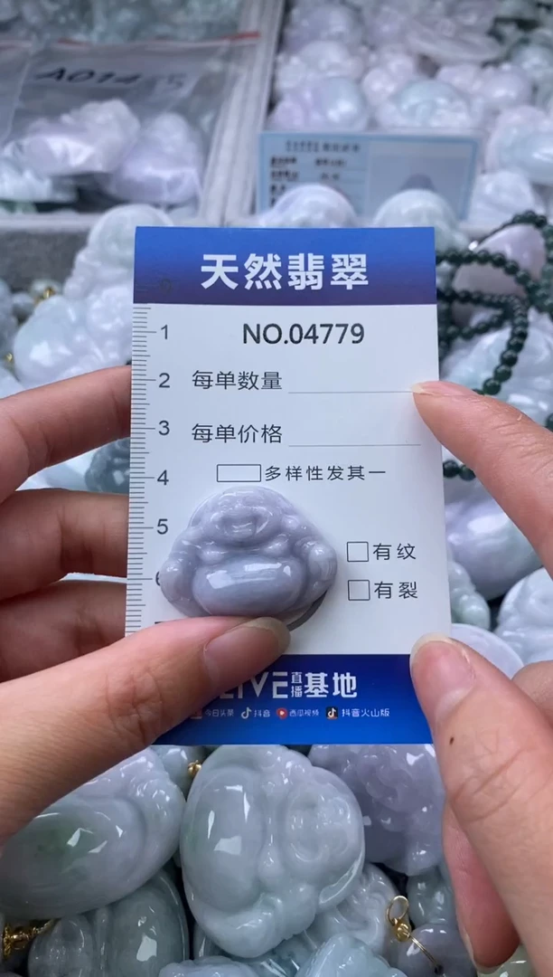 翡翠未镶嵌颈饰缅甸A货翡翠04779