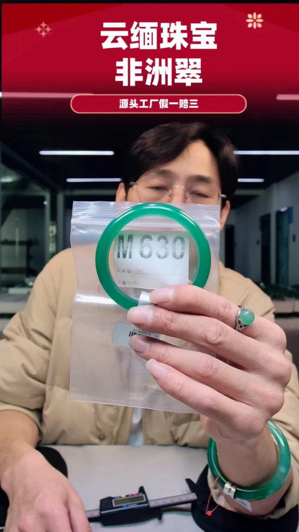 未镶嵌手镯石英质玉（非洲翠）58圈口M630