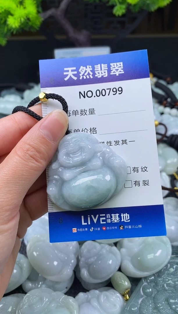 颈饰未镶嵌翡翠天然缅甸翡翠799