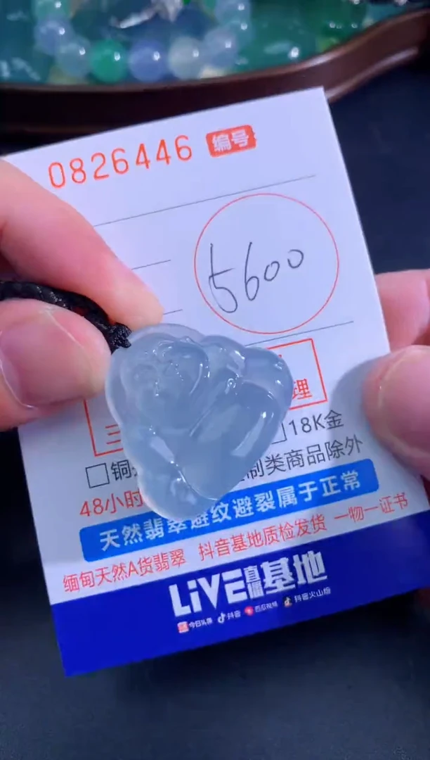 颈饰未镶嵌翡翠天然A货翡翠