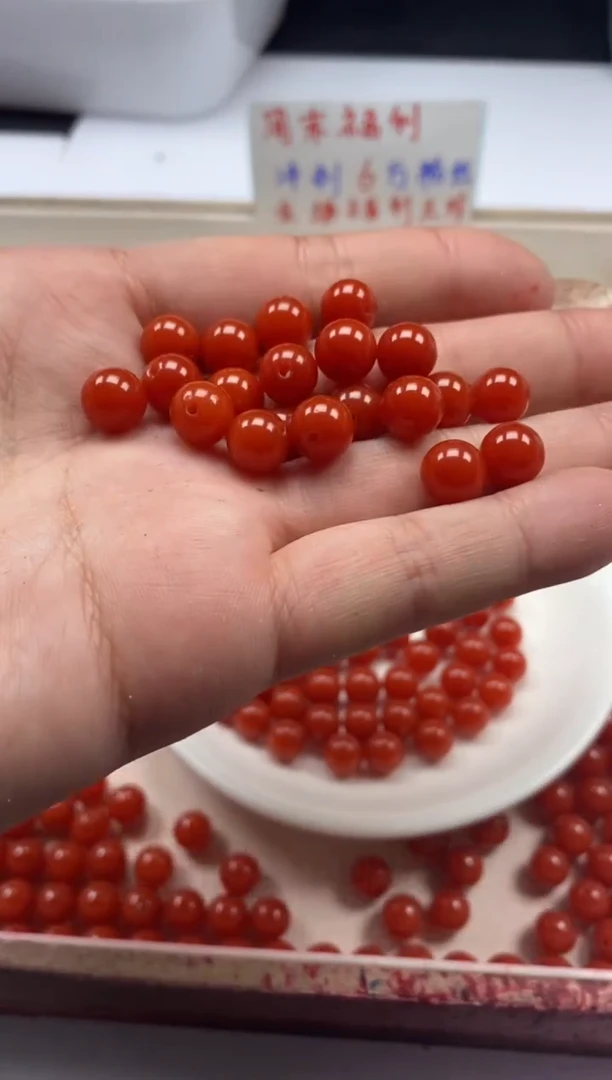 【闪购商品】南红玛瑙颈饰未镶嵌w2185满肉南红8mm*30颗