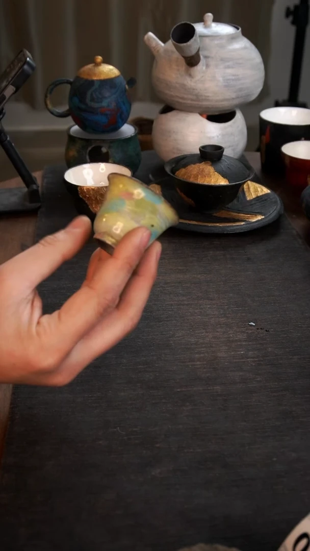 【闪购商品】其他粉引手绘杯009小康茶器