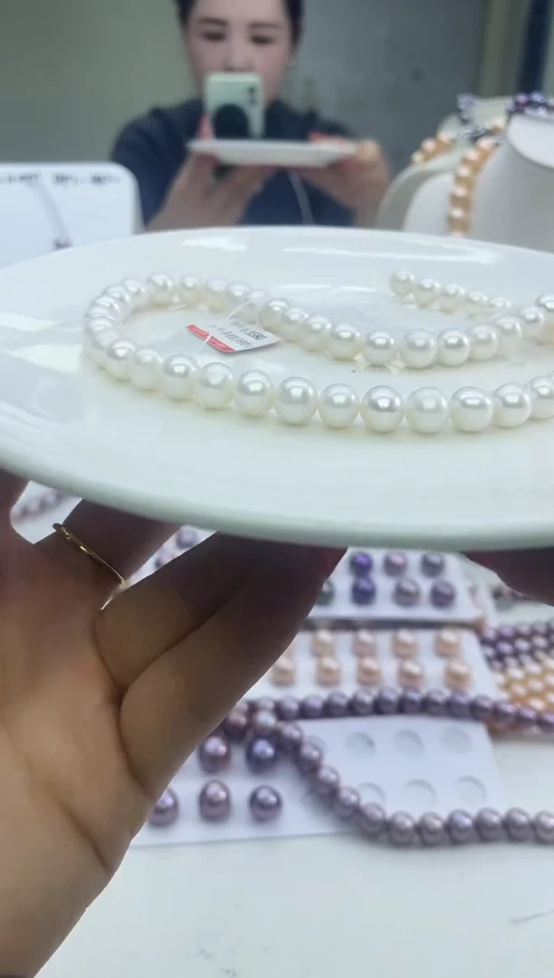 未镶嵌项链淡水珍珠白色系项链