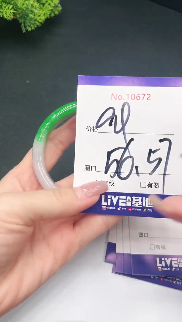 未镶嵌手镯翡翠10672