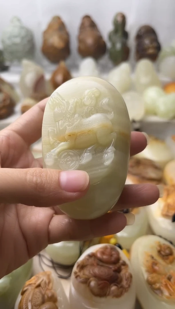 石材古青石棉纹正常不退换牛