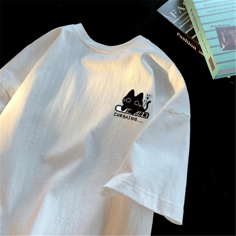 奥特莱斯~清仓捡漏夏季短袖T恤男女士宽松纯棉半袖上衣服潮牌ins