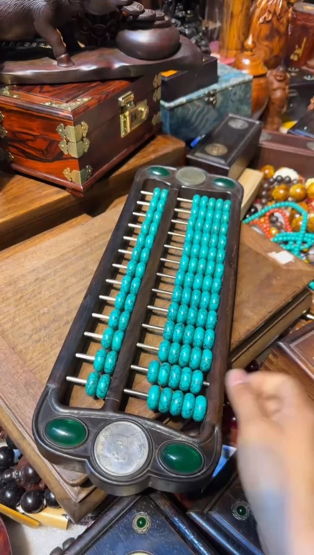 木算盘绿汉镶嵌