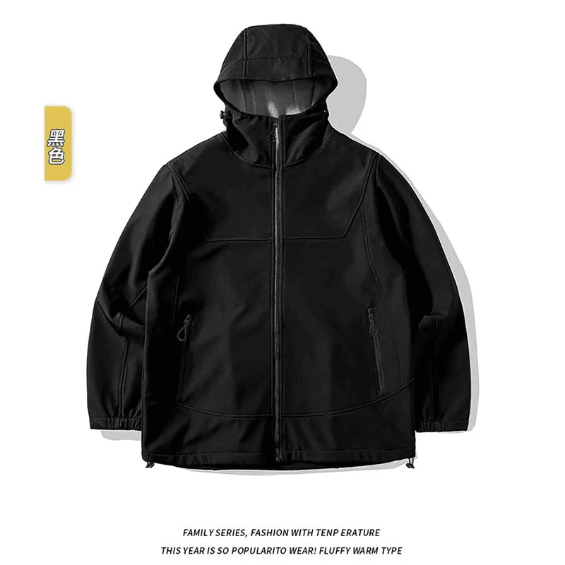 【奥莱撤柜款】冲锋衣情侣连帽正品款时尚摇粒绒外套7A户外休闲三防