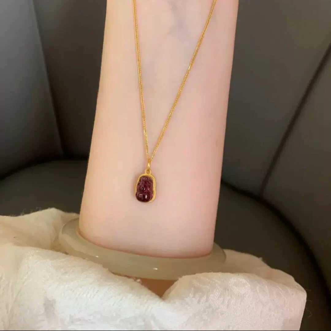 铜合金项链 新中式招财貔貅项链轻奢时尚潮流百搭锁骨链高级礼物