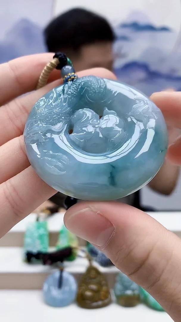 未镶嵌定制翡翠雨***…4917bb-毛货挂件