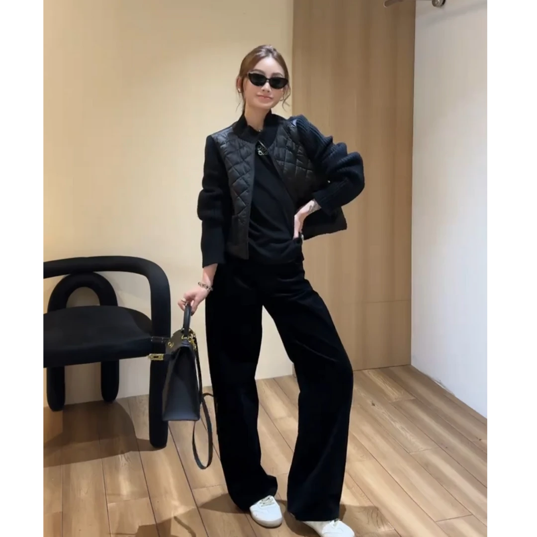 2025秋季新款时尚气质设计感法式高级上衣马甲裤子三件套